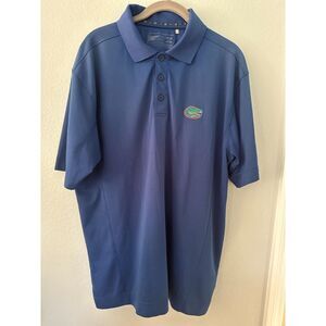 Florida Gators Golf Polo Shirt By Cutter & Buck Size XL Blue Dri-Fit Fabric